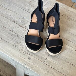 Torrid Black Espadrille Sandals